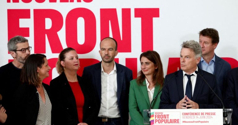 FILE PHOTO: News conference of the Nouveau Front Populaire alliance for early legislative elections